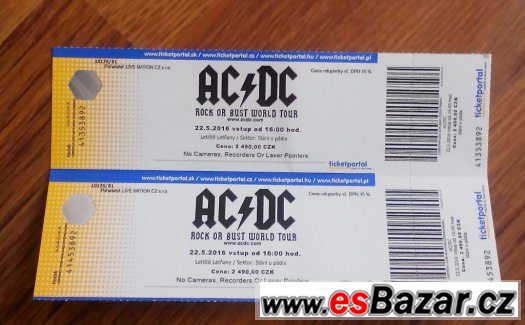 AC/DC stání u pódia – fotografie 1
