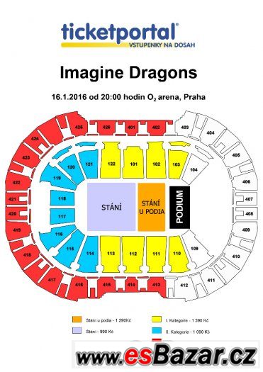 Lístek na Imagine Dragons – fotografie 1