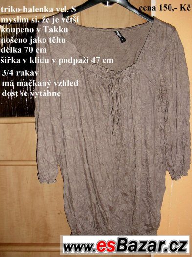 halenka 3/4 rukávy vel. S-M – fotografie 1