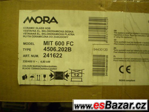 MORA MIT 600 FC- indukční deska – fotografie 5
