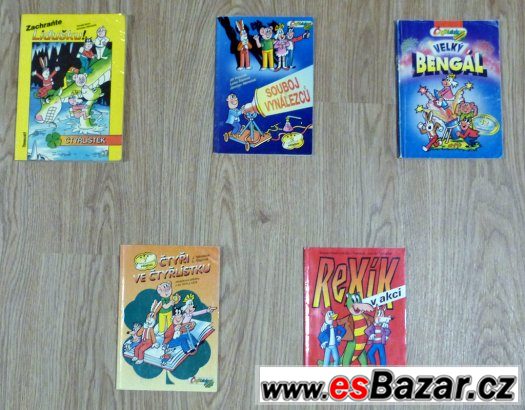 4 obrázkové knihy ČTYŘLÍSTEK + 1 kniha REXÍK – fotografie 1