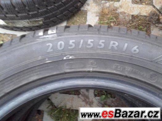 zimní pneu Dunlop 205/55 r16 6 mm vw octavia golf – fotografie 2