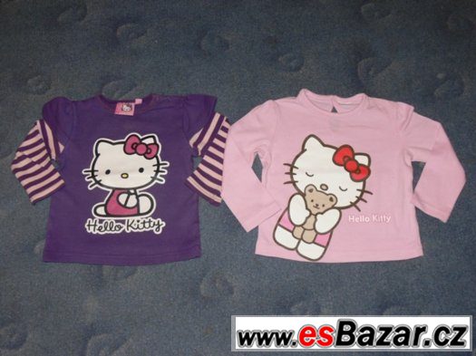 SLEVA - 2 ks tričko s dlouhým rukávm Hello Kitty vel. 80 – fotografie 3