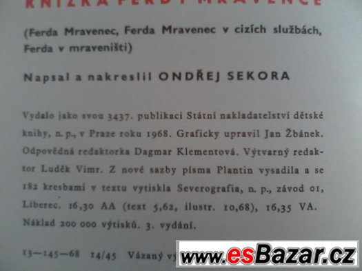 Knížka Ferdy Mravence – fotografie 3