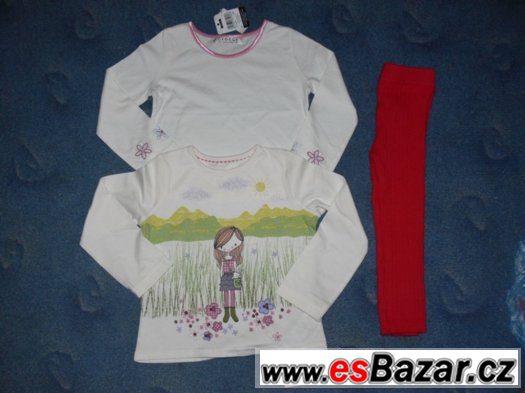 NOVÉ - 2 ks trička Mothercare +  legínky George vel. 92 – fotografie 1