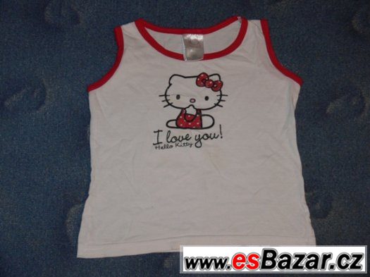LEVNĚ - Letní tílko Hello kitty vel. 3-4 roky – fotografie 1