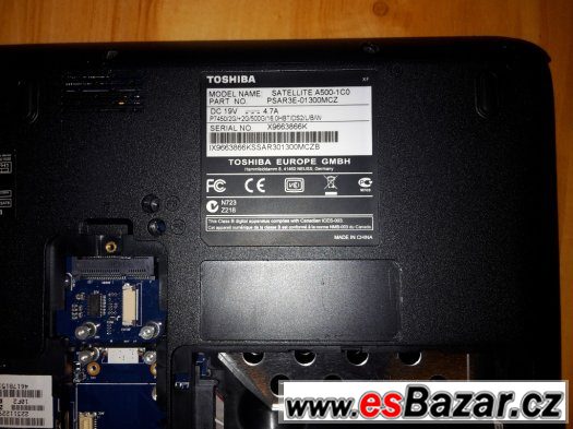Toshiba Satellite A500-1c0 – fotografie 3