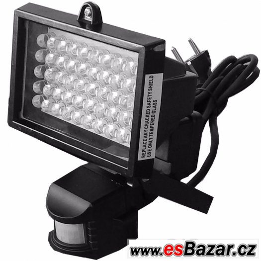 LED reflektor s pohybovým čidlem 50 led diod – fotografie 1