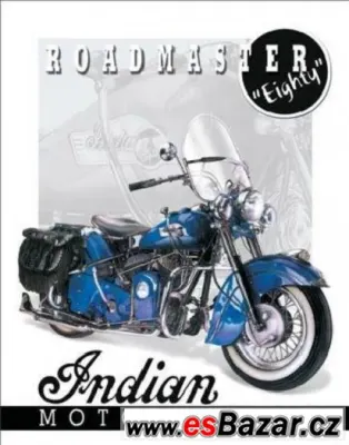 INDIAN MOTORCYCLES - plechová cedule 410x320mm