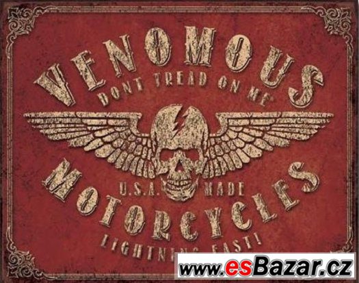 VENOMOUS - plechová cedule 410x320mm – fotografie 1