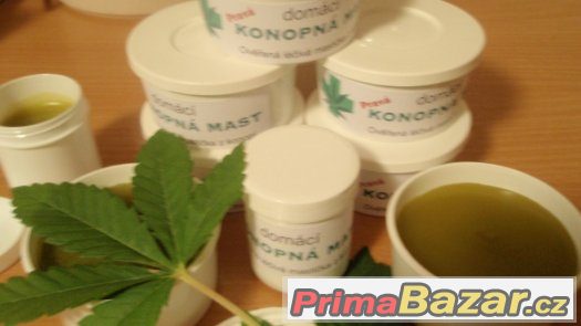 Pravá domácí mast z konopí léčivá, včelařský vosk, 100ml – fotografie 1