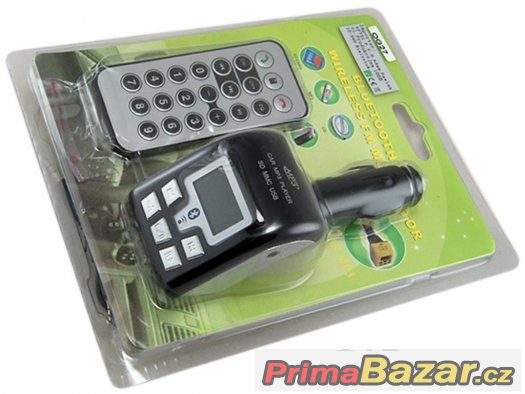 Bluetooth FM transmitter MP3 do auta 12V/24V USB nové – fotografie 1