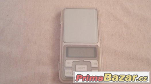 Kapesní digitalní váha přenosna 0.1g / 500g +3 baterie, nova – fotografie 3