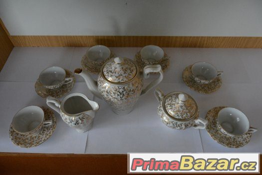 Zlacený porcelánový servis – fotografie 4