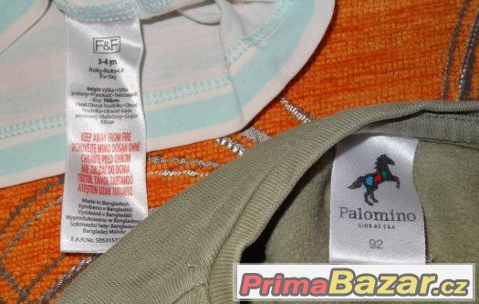 2x tričko s dlouhým rukávem FaF a mikina Palomino vel. 92 – fotografie 2
