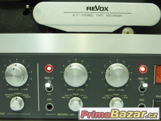 kotoučový magnetofon Revox B 77 – fotografie 3