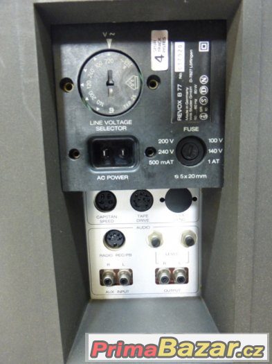 kotoučový magnetofon Revox B 77 – fotografie 4