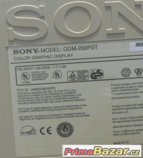 Monitor Sony Trinitron 17" – fotografie 3