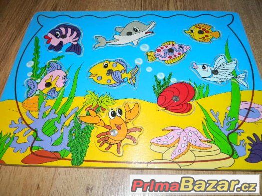 RYBIČKY dřevěné magnetické puzzle – fotografie 1