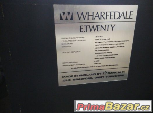 WHARFEDALE E20 (Made in England) – fotografie 5