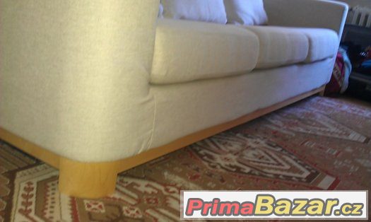 Prodám nepoužívanou, trojmístnou sedačku béžové barvy – fotografie 2