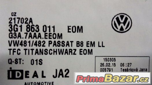Vw Passat 2015 koberečky látkové originál – fotografie 4