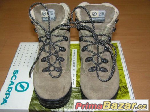Trekingové boty zn. Scarpa s membránou GORE-TEX vel. 38,5 – fotografie 4
