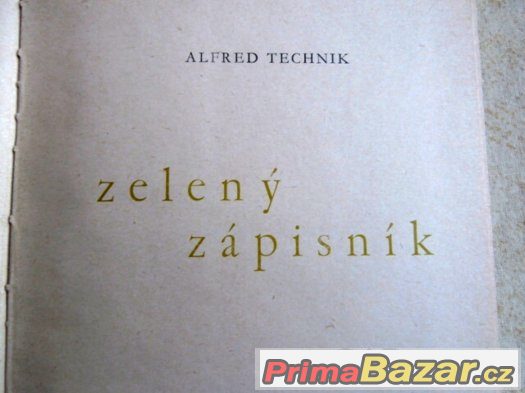 Zelený zápisník - Alfred Technik – – fotografie 1
