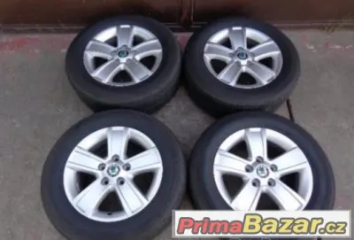 4 ks alu kola na skodu octavia ll pyxis 6,5j 15" 5x112