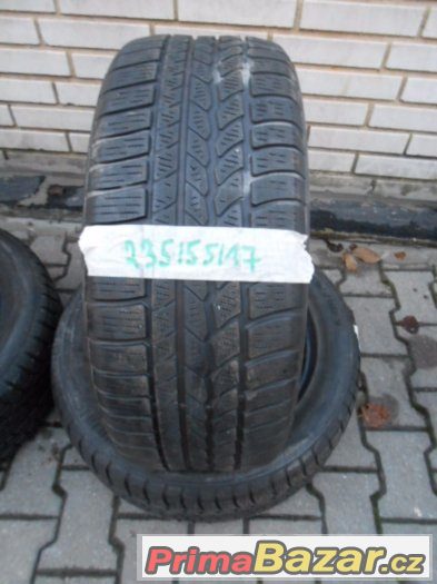 2 Kusy Zimni Pneu 235 / 55 / 17 Continental Vzorek 5MM – fotografie 2