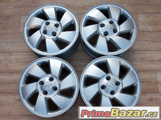 15" Alu kola == 4x100 == KIA == ORIGINÁL SADA - TOP – fotografie 5