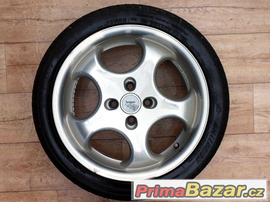 16" Alu kola == 4x100 == BROCK B2 == NOVÉ PNEU 215/40R16 – fotografie 2