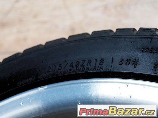 16" Alu kola == 4x100 == BROCK B2 == NOVÉ PNEU 215/40R16 – fotografie 4
