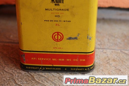 Nabízím plechovku od oleje Madit oil super Top stav – fotografie 2