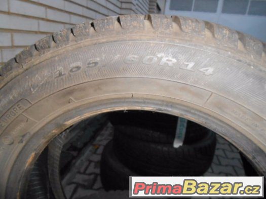 2 Kusy Zimni Pneu 185/60/14 Vzorek 6MM – fotografie 3