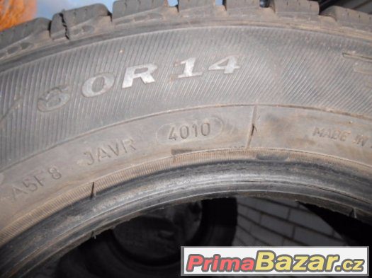 2 Kusy Zimni Pneu 185/60/14 Vzorek 6MM – fotografie 5