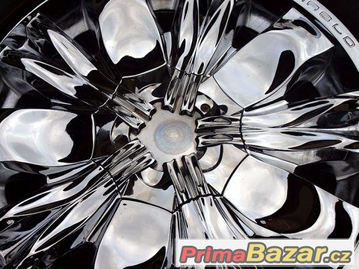 20" Alu kola == 5x112 + 5x114,3== DIABLO = CHROM PECKY – fotografie 3