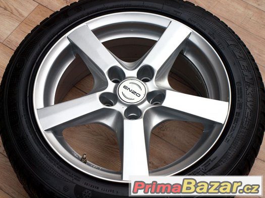 16" Alu kola == 5x120 == ENZO == ZIMNÍ PNEU 195/55R16 – fotografie 1