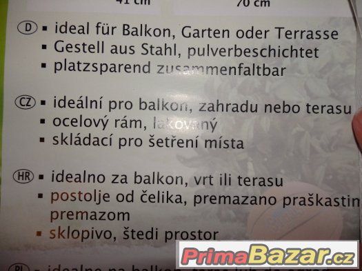 zahradní  nebo  balkonové  židle  a  stůl  nové  zboží – fotografie 4