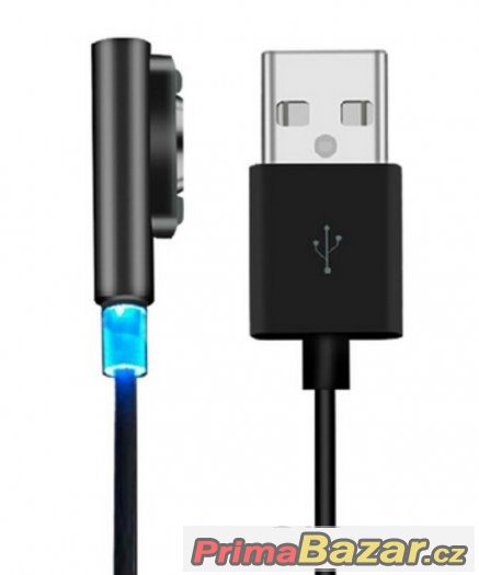 LED nabíjecí magnetický kabel SONY Xperia řady Z-Z1,2,3/c – fotografie 3