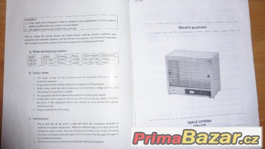 Teplá vitrína DH 805 na pečivo, teplé pokrmy atd. – fotografie 3