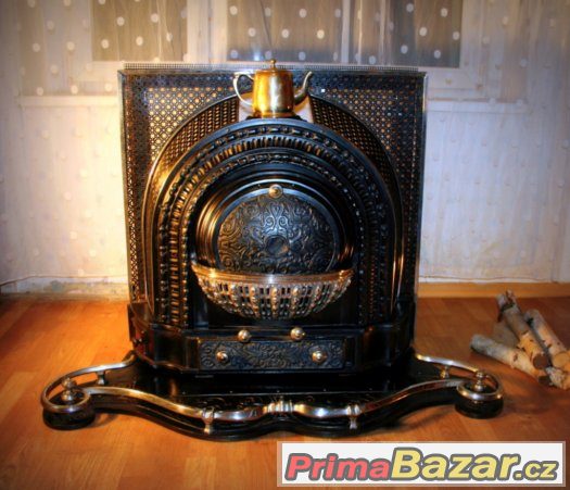 Luxusní starožitný krb – fotografie 5