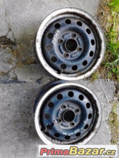 2x plechový disk 13x5J 4x108 FORD FIESTA cena za kus – fotografie 1