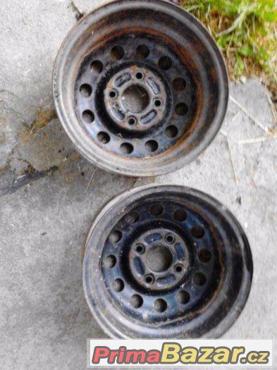2x plechový disk 13x5J 4x108 FORD FIESTA cena za kus – fotografie 2