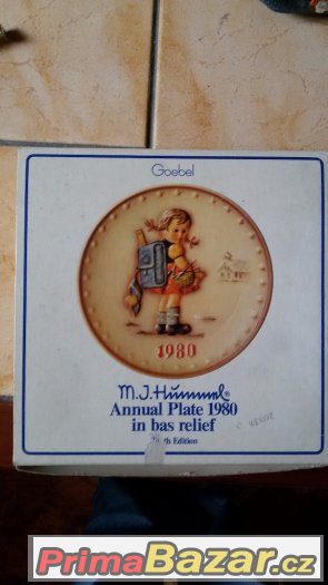 Talíř Hummel 1980 Annual Plate "School Girl" – fotografie 1