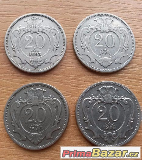 František Josef I. a Karel I.-20 Haléře – fotografie 1