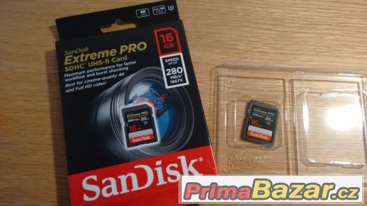 SanDisk SDHC 16GB Extreme Pro Class 3 UHS-II (U3) – fotografie 2