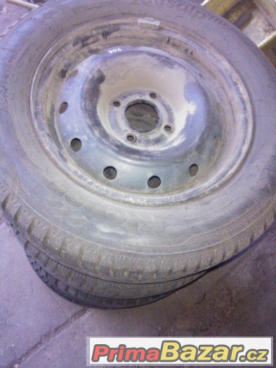Peugeot 306 disky 14ky zimné gumy 185/65r14 – fotografie 3
