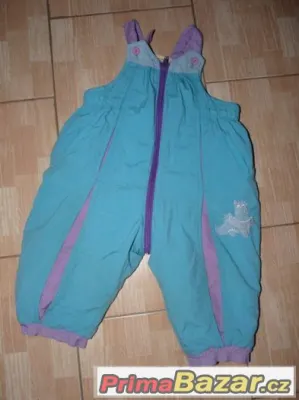 Zimní dětské oteplováky/kombinéza vel. 80