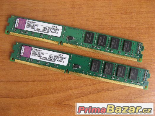 Kingston 4GB (2x2GB) DDR3 1333MHz (low profile) – fotografie 1